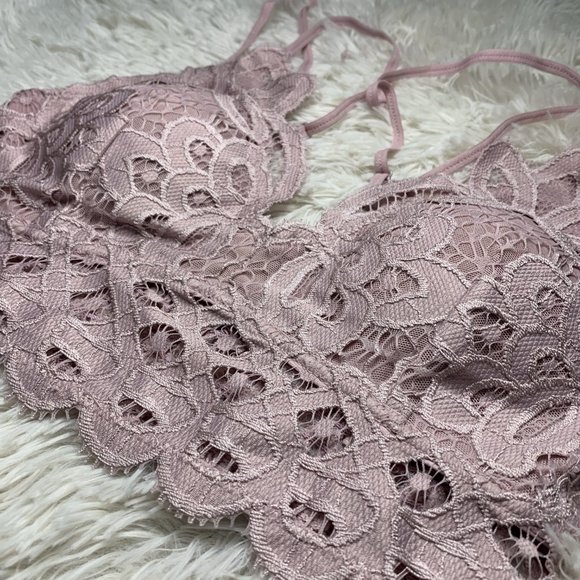 Koko Bralette: Pink Suede - Picture 2 of 4